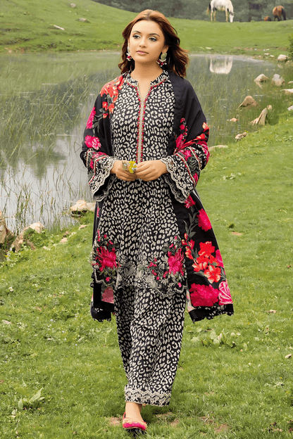 3 PCS Karandi Suit Wild Floral - Unstitched