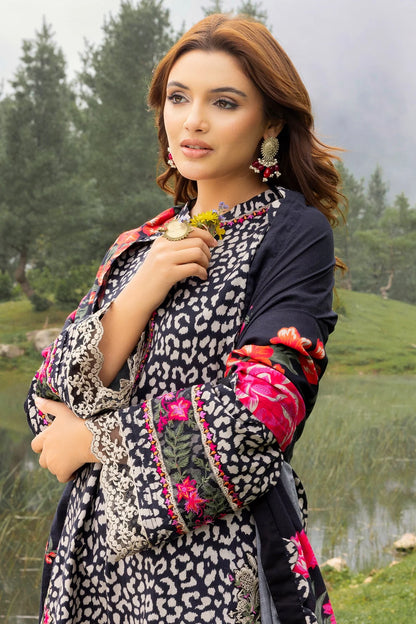 3 PCS Karandi Suit Wild Floral - Unstitched