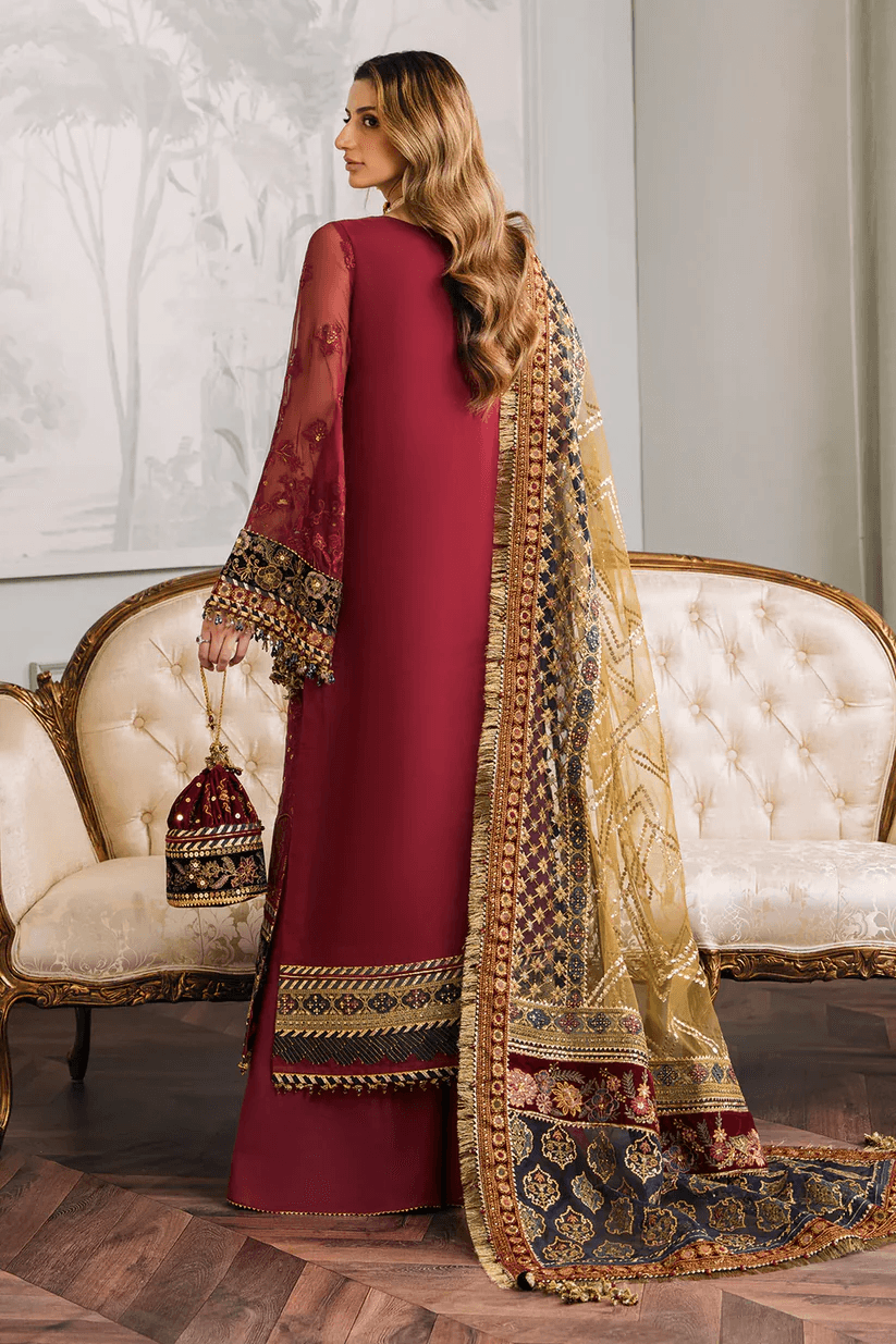 Luxury Bridal Crimson Majesty - Unstitched