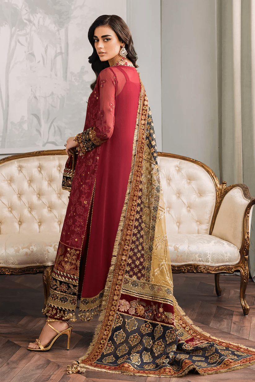 Luxury Bridal Crimson Majesty - Unstitched