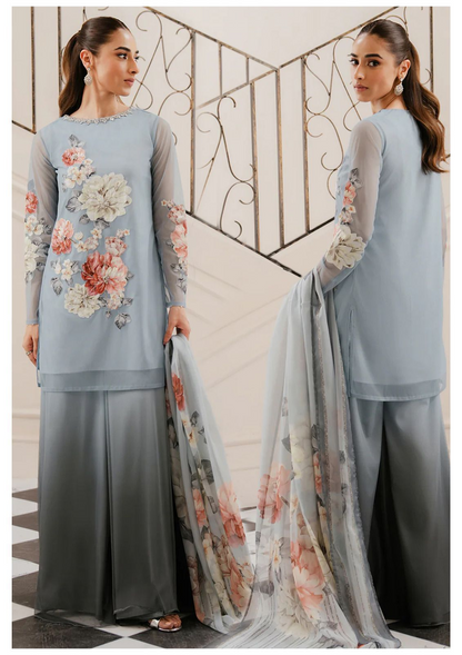 3 PCS Luxury Silk Suit - Unstitched