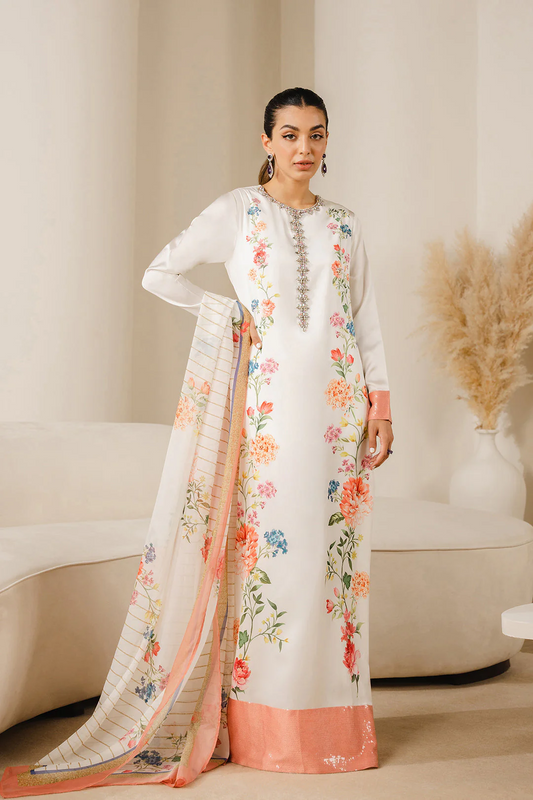 3 PCS Luxury Silk Suit - Unstitched