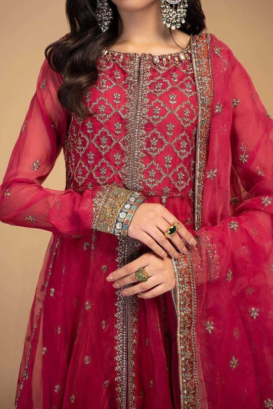 3 PCS Luxury Embroidered Organza Suit - Unstitched